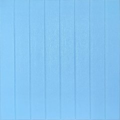 Самоклеюча 3D панель блакитне дерево 700х700х4мм (384) SW-00001372