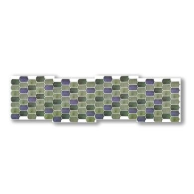 Самоклеюча поліуретанова плитка сіро-фіолетова мозаїка 305х305х1мм SW-00001194
