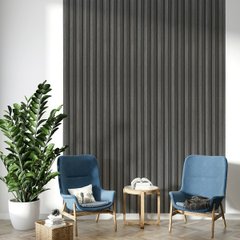 Декоративна стінова рейка вугілля 3000*160*23мм (D) SW-00001534
