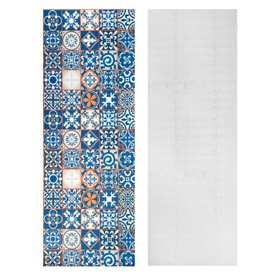 Самоклеющаяся пленка на бумажной основе винтажная синяя мозаика 0.45х10M SW-00000787