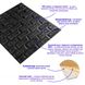 3D панель самоклеюча цегла Чорний 700х770х7мм (019-7) SW-00000063