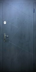 Дверь Ф1 Виктория металл 2050*860 правый бетон серый