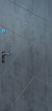 Двері Ф1 Вікторія метал 2050*960 ліві бетон сірий