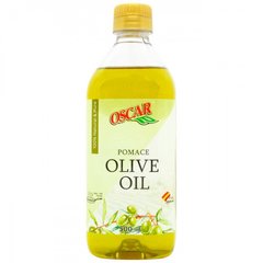 Олія з оливкових вижимок рафінована з додаванням оливкової олії нерафінованої Oscar foods Pomace 500 мл