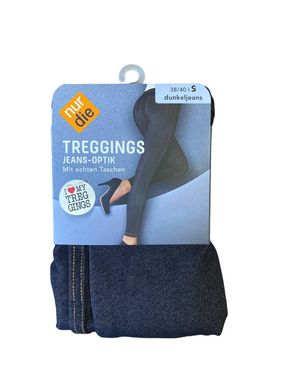 Жіночі джегінси Nur Die Treggings з кишенями 38-40 (S) Синій джинс (710020)