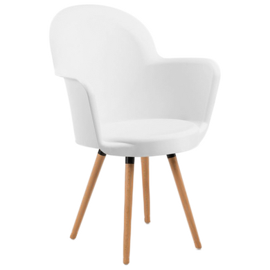 Крісло Tilia Gora-N ніжки букові біле