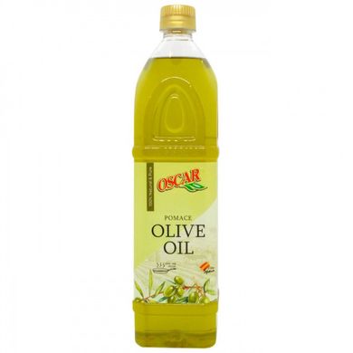 Олія з оливкових вижимок рафінована з додаванням оливкової олії нерафінованої Oscar foods Pomace 1000 мл