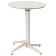 Стол с откидной столешницей Tilia Moon d60 см кремовый
