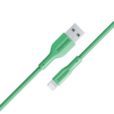 Кабель Promate xCord-Ai USB to Lightning 2А 1 м Green (xcord-ai.green)