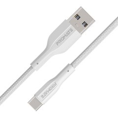 Кабель Promate xCord-AC USB-A to USB-C 2А 1 м White (xcord-ac.white)