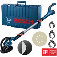Вакуумная шлифмашина (жираф) по гипсокартону Bosch Professional GTR 550, 550 Вт, 1.1-2.3 м, Constant speed, набор тарелок и шлиф.листов, чемодан (06017D4020)