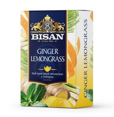 Чай травяной Ginger Lemongrass Bisan 80 г
