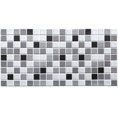 Декоративная ПВХ панель черно-белая мозаика 960х480х4мм SW-00001432