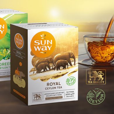 Чай чорний розсипний "Royal Ceylon Black Tea" SUN WAY 100 г