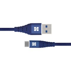 Кабель Promate NerveLink-C USB-USB Type-C 3А 1.2 м Blue (nervelink-c.blue)
