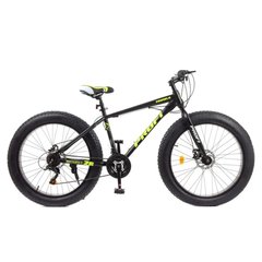 Велосипед підлітковий PROFI EB26POWER 1.0 S26.6 чорно-салатовий