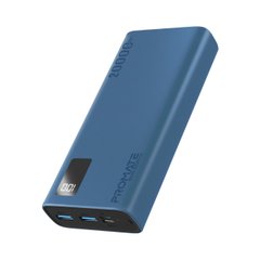 УМБ Promate Bolt-20Pro 20000 mAh USB-C 2xUSB-A Blue (bolt-20pro.blue)
