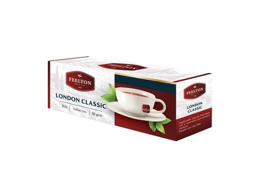Чай черный London Classic Feelton в пакетиках 25 шт*2 г