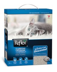 Бентонитовый наполнитель для чувствительных кошек Без запаха Reflex 10 л