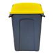 Бак для мусора Planet Hippo 70 л антрацитовый-желтый