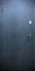 Дверь Ф1 Виктория металл 2050*860 левые бетон серый