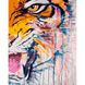 Картина за номерами Strateg Преміум Погляд тигра розміром 40х50 см (DY131)