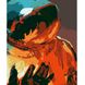 Картина за номерами Strateg Преміум Космонавт абстракція розміром 40х50 см (DY309)