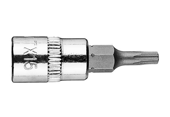 Бита TORX TX15 на торцевую головку 1/4, короткая, 37 мм