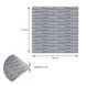 3D панель самоклеюча кладка срібло 770х700х5 мм (034) SW-00000217