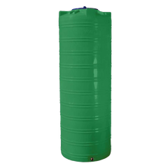 Ємність 1000 л вузька вертикальна двошарова зелена
