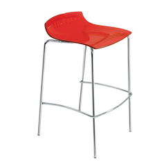 Барный стул Papatya X-Treme BSS прозрачно-красный