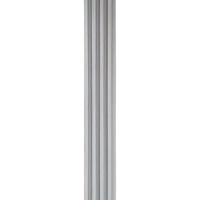 Декоративная стеновая рейка стальная серая 3000*160*23мм (D) SW-00001528
