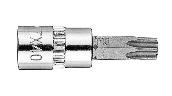 Бита TORX TX40 на торцевую головку 1/4, короткая, 37 мм