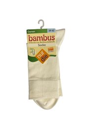 Жіночі шкарпетки Nur Die високі бамбукові р.39-42 Білий (496842)