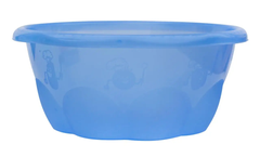 Миска салатниця 5 л Ромашка Plastic's Craft Прозора синя