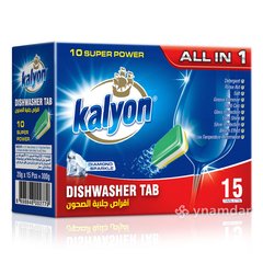 Капсулы для посудомоечных машин Kalyon Dishwasher Tablets 15 шт (MM00.1050-Т)