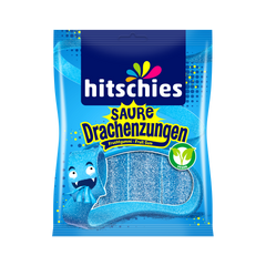 Конфеты жевательные Saure Drachenzungen Blau Hitschies 125 г