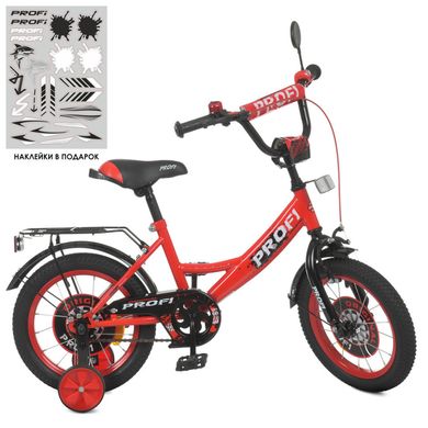 Велосипед дитячий PROF1 Y1446 14 дюймів червоний