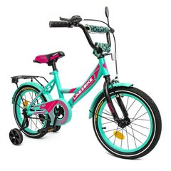 Велосипед дитячий 2-х колісний 16" 211601 (RL7T) Like2bike Sky бірюзовий з дзвінком