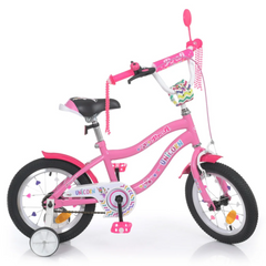 Велосипед детский PROF1 Y14241 14 дюймов розовый