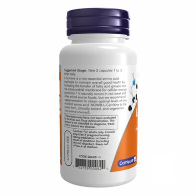 L-Carnitine 250mg - 60 vcaps