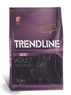 Повноцінний та збалансований сухий корм для собак з яловичиною та рисом Trendline 1 кг