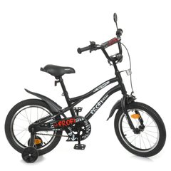 Велосипед дитячий PROF1 Y16252-1 16 дюймів чорний
