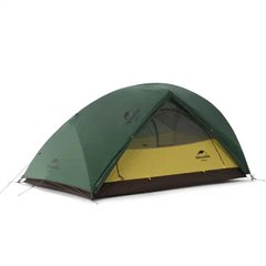 Палатка сверхлегкая двухместная с футпринтом Naturehike Star-River 2 Updated NH17T012-T, 210T, темно-зеленый