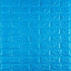 3D панель самоклеющаяся кирпич Синий 700x770x7мм (003-7) SW-00000060