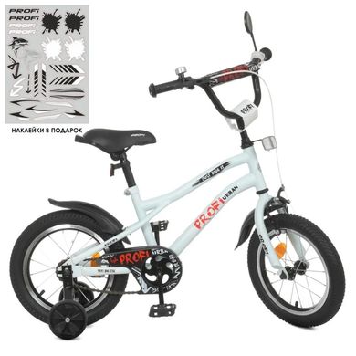 Велосипед детский PROF1 Y14251-1 14 дюймов белый