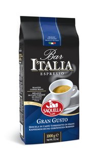 Кофе в зернах Bar Italia Gran Gusto SAQUELLA 1 кг