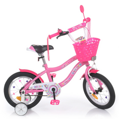 Велосипед дитячий PROF1 Y14241-1 14 дюймів рожевий
