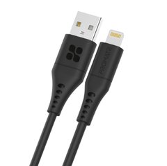 Кабель Promate PowerLink-Ai120 USB to Lightning 2.4А 1.2 м Black (powerlink-ai120.black)