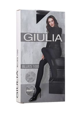 Колготки GIULIA теплі з мікрофібри Blues 3D 100 den (nero-2)